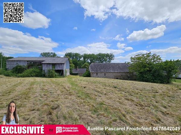 EXCLUSIVITE : Maison en pierre + Grange à 5 min de Brive sur TERRAIN de 8000m² avec PUITS et RUISSEAU