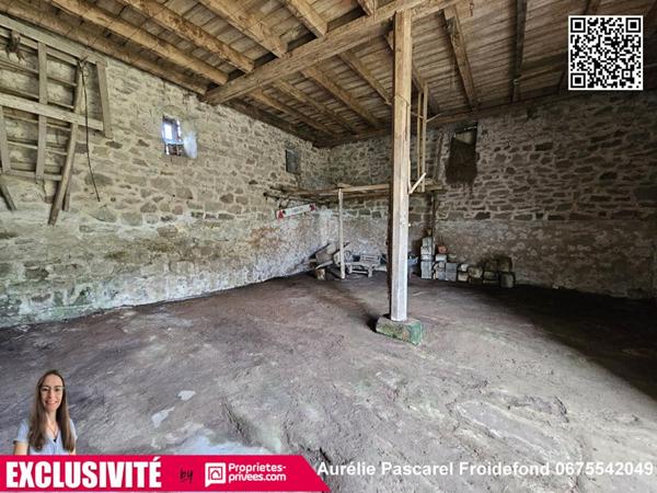 EXCLUSIVITE : Maison en pierre + Grange à 5 min de Brive sur TERRAIN de 8000m² avec PUITS et RUISSEAU