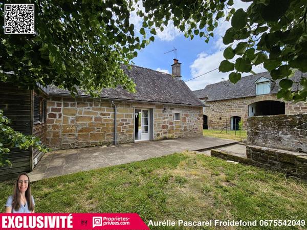 EXCLUSIVITE : Maison en pierre + Grange à 5 min de Brive sur TERRAIN de 8000m² avec PUITS et RUISSEAU