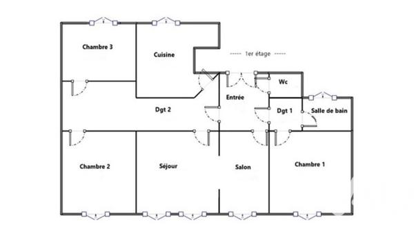 Appartement à vendre 4 pièces 90 m² Boulogne-Billancourt