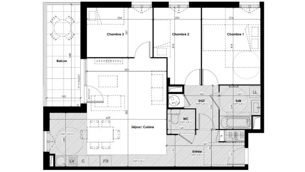 Appartement à vendre 4 pièces 81 m² Sainte-Foy-lès-Lyon