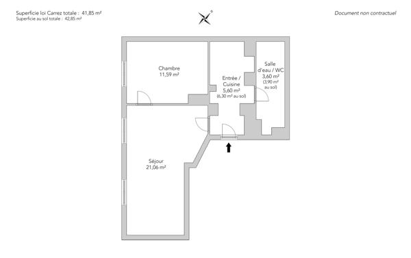 Appartement Paris 18 e - ABBESSES / RUE GABRIELLE