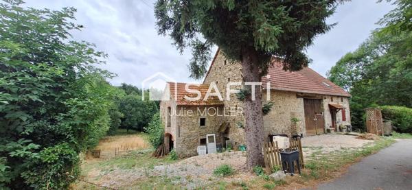 Havre de paix avec rivière et grange