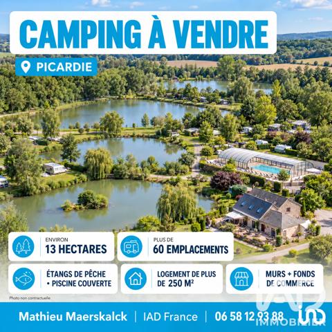 Camping à vendre 130 000 m² Seraucourt-le-Grand