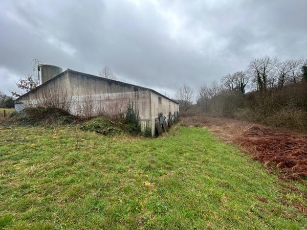 Bâtiment de 420m2 sur 2,9 hectares de terrain et bois.