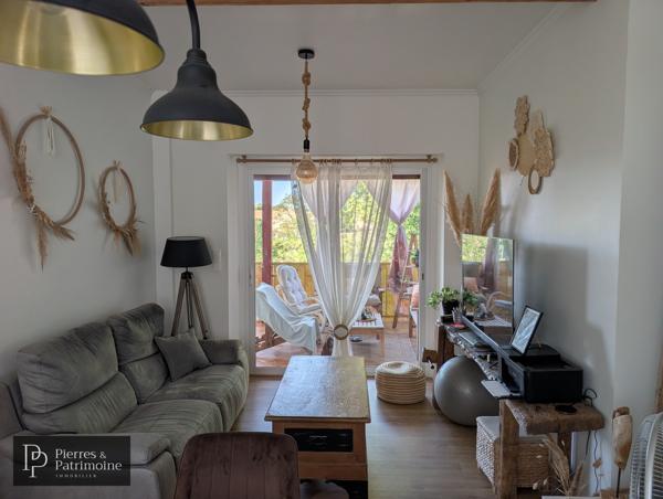 Maison en pierre rénovée avec jardin et dépendances au cœur de Mézin