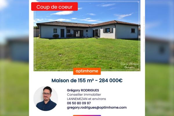 Maison à vendre 7 pièces SAINT LAURENT DE NESTE (65)