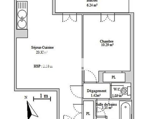 Location Appartement 2 pièces 39.37 m² - 26, Boulevard John Kennedy Bât G Clermont Ferrand 63100