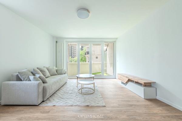 Appartement 2 pièces rénové de 36m² avec terrasse de 7m²