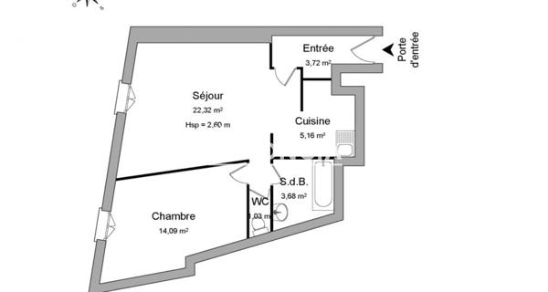 À vendre Appartement 2 pièces 49 m² - Montpellier 34000