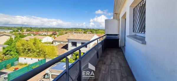EYSINES CENTRE - Appartement T3 de 67m² - balcon 10m² - exposé Ouest - 1 place de parking
