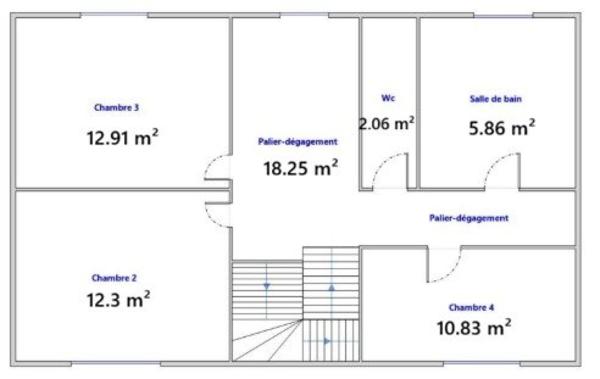 Maison familiale avec terrasse et jardin - potentiel supplémentaire