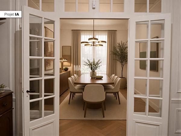 Bel hôtel particulier à vendre, centre-ville de Rennes, 250m² hab, 10 pièces, 8 chbres, garage.