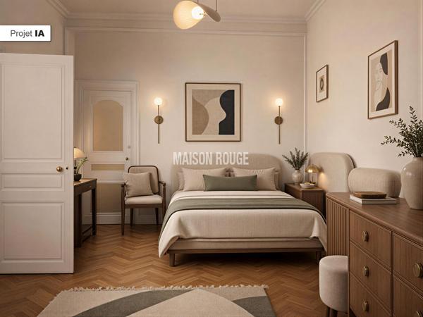 Bel hôtel particulier à vendre, centre-ville de Rennes, 250m² hab, 10 pièces, 8 chbres, garage.