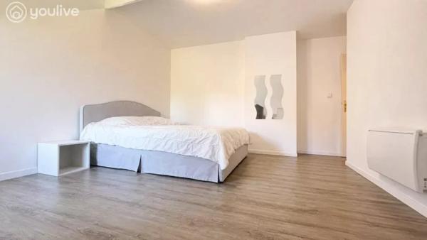 T3 atypique, entièrement rénové, dernier étage, lumineux et ventilé — 2 parkings sécurisés + cave