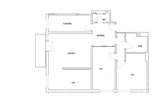 Appartement à vendre  4 pièces - 72 m 2   FONTENAY SOUS BOIS  - 94