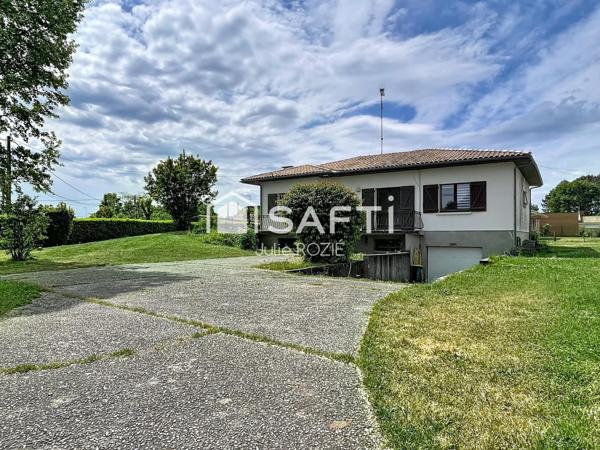 À Castelnau, maison de 120 m², 4 ch, garage et sous-sol.