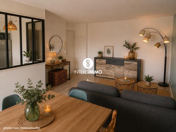 Appartement 2 pièces - 46m² - Bordeaux - Saint Martial 221 500 € f t