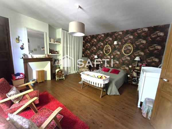 Maison t4 de 154m² avec garage, grand terrain de 1561m²