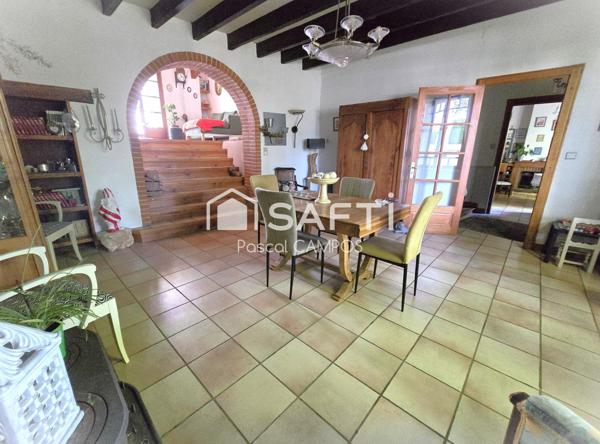 Maison t4 de 154m² avec garage, grand terrain de 1561m²