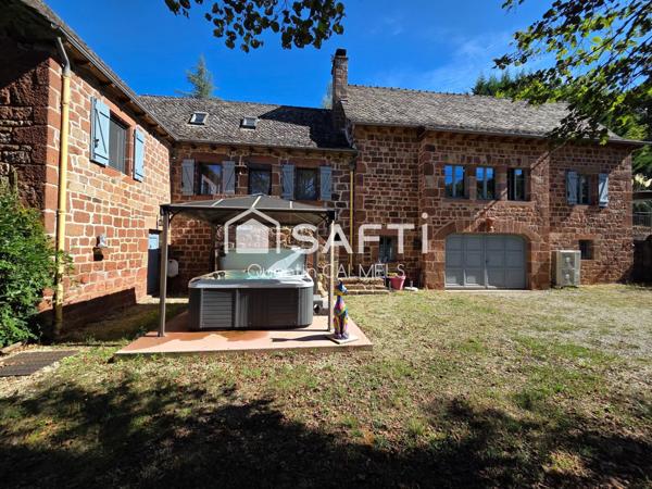 Domaine d’exception en pierre rouge du Vallon de Marcillac