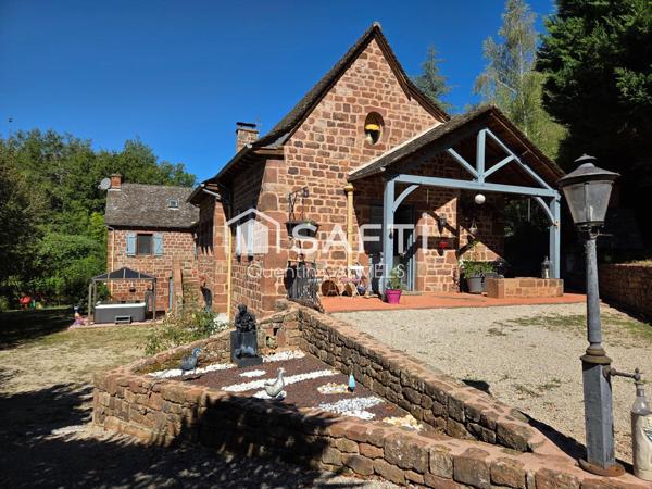 Domaine d’exception en pierre rouge du Vallon de Marcillac