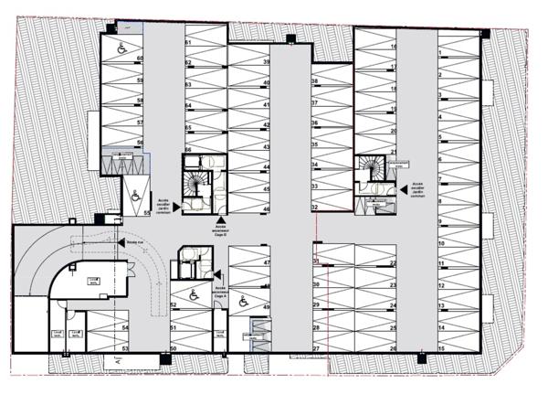appartement T2 neuf à vendre BEZONS (95), surface habitable 43.62 m2 + terrasse 10.89 m2 + parking s-sol