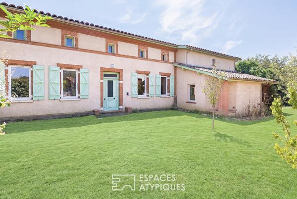 Propriété de 1850 en bord de Garonne à Muret