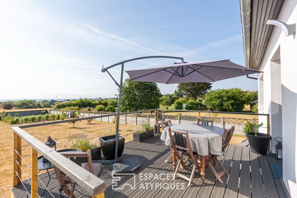Maison rénovée avec vue sur la baie