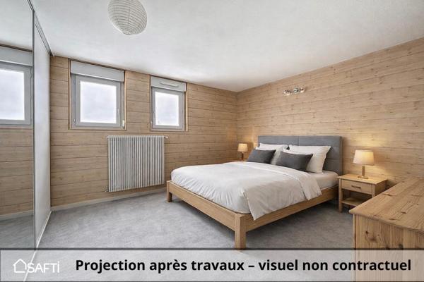Appartement avec vu dégagée , balcon, cave et garage privatif