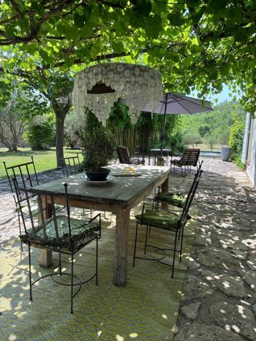 Théziers (30390) Propriété de charme + loft en pierre indépendant sur terrain arboré de 5000 m² avec oliveraie