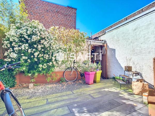 Maison semi individuelle 4 chs + bureau, terrasse, garage