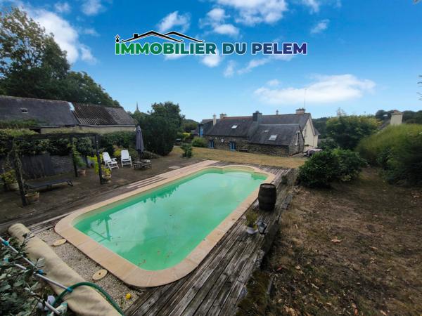Locarn (22340) Vie de plain-pied avec gîtes et piscine chauffée