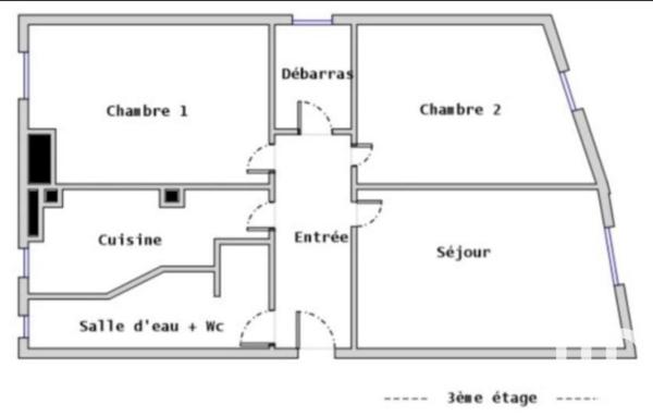 Appartement à vendre 3 pièces 53 m² Vanves