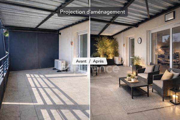 MONTELIMAR (26200), Saint-James, à vendre Appartement T4 récent avec terrasse plein sud abritée, climatisation et garage box fermé