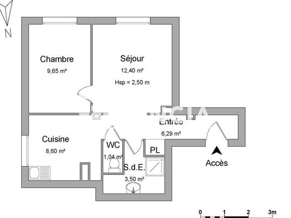 Location Appartement 2 pièces 41.48 m² - 11 RUE FERDINAND DE LESSEPS Dijon 21000