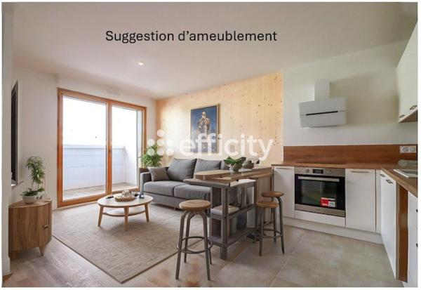 Appartement 2 pièces - 46 m² Exclusivité efficity