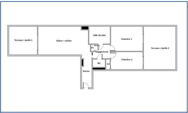 Appartement à vendre 3 pièces 59 m² Trappes