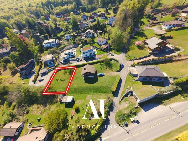 Terrain constructible 530 m² avec vue lac Léman – Évian-les-Bains (74500) – Emprise 148 m² – Secteur recherché