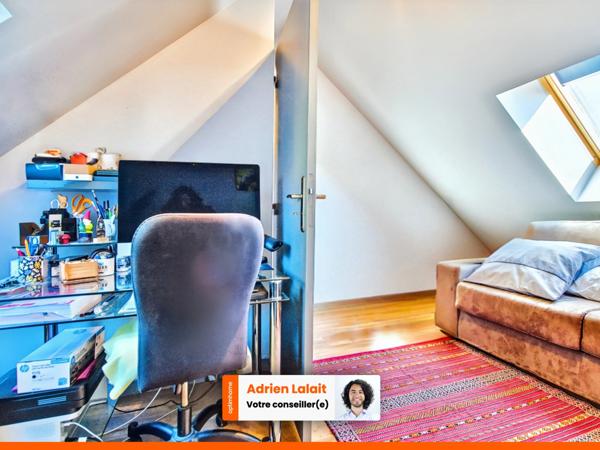 Maison 3 chambres, 1 bureau, grand jardin, très bon état