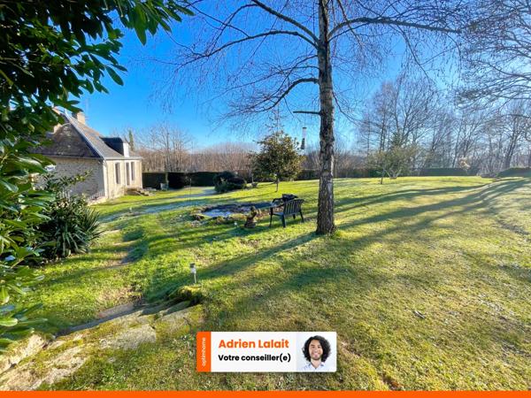 Maison 3 chambres, 1 bureau, grand jardin, très bon état