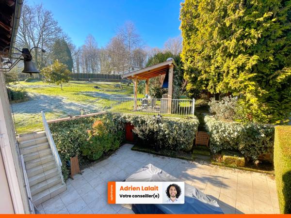 Maison 3 chambres, 1 bureau, grand jardin, très bon état