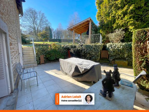 Maison 3 chambres, 1 bureau, grand jardin, très bon état