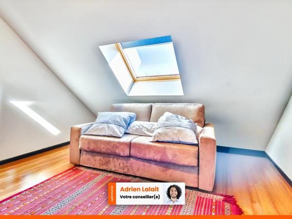 Maison 3 chambres, 1 bureau, grand jardin, très bon état