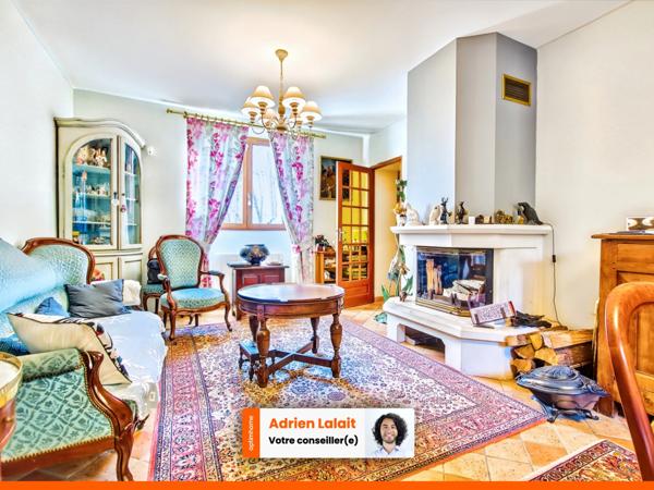 Maison 3 chambres, 1 bureau, grand jardin, très bon état