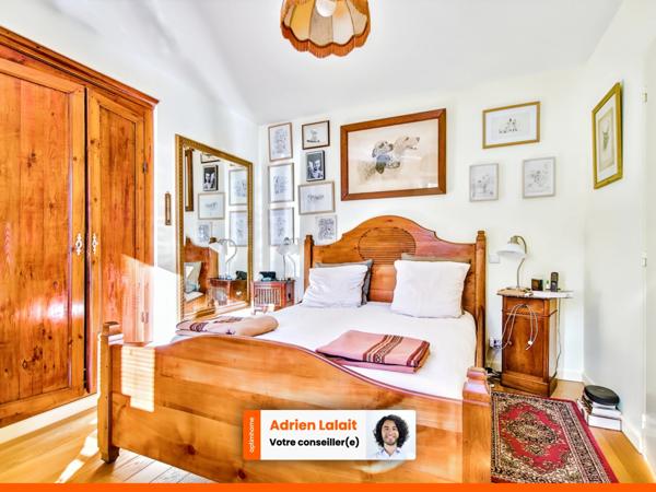 Maison 3 chambres, 1 bureau, grand jardin, très bon état