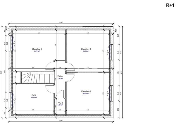 Maison R+1 en construction sur CALAIS