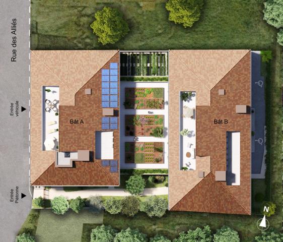 Type 3 avec terrasse et parking