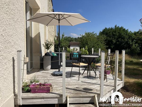 Location Charmante Maison - 3 chambres + bureau - 116m² - Jardin - COGNAC (Charente)