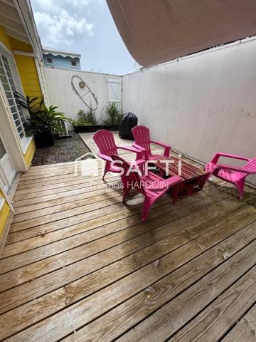 Maison mitoyenne jardin, proche plage et commerces